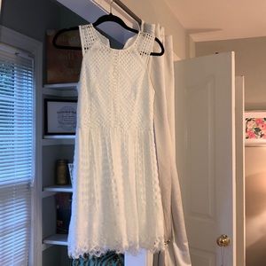 high end white dress